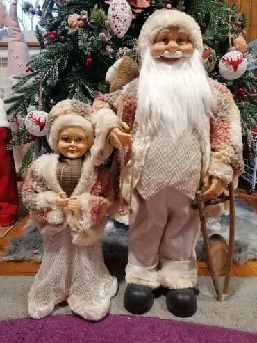 deda mraz na sankama: Deda-mraz 65cm visina Baka 45cm visina Deda 4200din Baka 3200 din — 1
