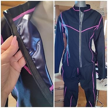 Ženski termo/sweat fit komplet za vežbanje – jakna + pantalone - — 3