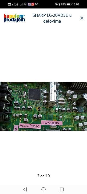 obicna antena za tv: SHARP LC-20AD5E – delovi za TV Dostupni originalni moduli i — 3