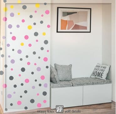 Alati i mašine: Dekorativne nalepnice – tačkice za zid u skandi/boho stilu - Idealne — 7