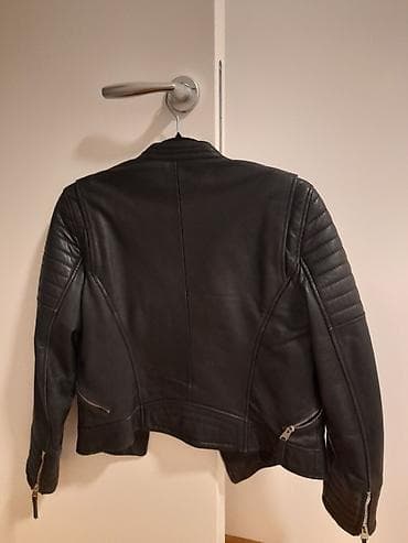 plavi kaput: ZARA kožna jakna – Trafaluc outerwear (TRF) - Model: biker/rock stil — 3