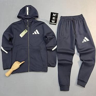 sandale ravne: Komplet, Adidas, bоја - Crna, Pamuk — 6