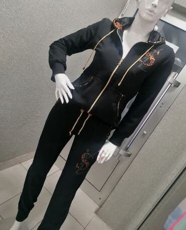 trenerke kompleti: Yves Saint Laurent, L, Leopard, krokodil, zebra, bоја - Crna — 13