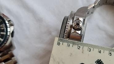 sat zenski: Dva muška ručna sata – sportsko/ronilački stil, čelične narukvice. 1) — 5