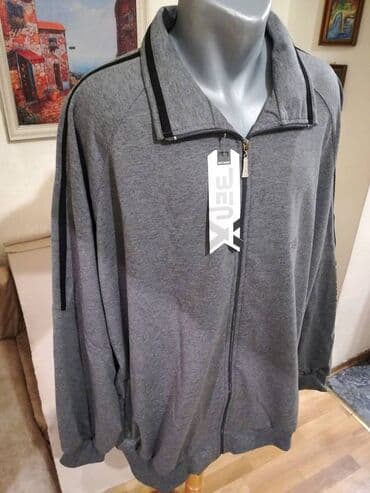 Sportswear: Sweatshirt, 5XL (EU 62), color - Grey — 3