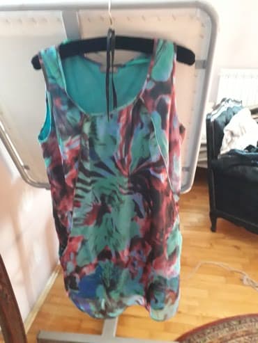 svilene spavacice sa ogrtacem: L (EU 40), color - Green, Without sleeves — 1