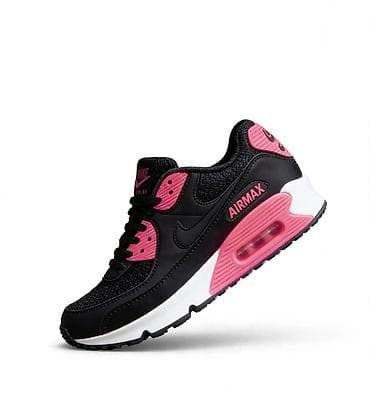 patike air force: Nike Air Max 90 – ženske patike - Boje: crna sa roze (fuksija) — 1