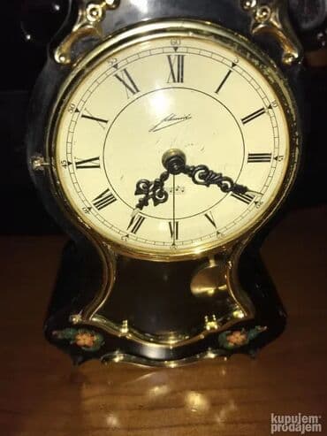 torbice sa cirkonima: Vintage Shmid sat sa klatnom i muzicka kutija Made in Germany Zvono je — 3