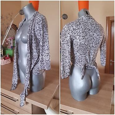 dzemper zenski: Lagan ženski kardigan/bolero sa vezivanjem sprijeda. - Materijal — 2