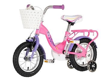 lanac za bicikl: Bicikl kids Visitor Unicorn 12" V-brake + kontra, 95–115 cm (12") — 5