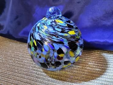 kugla luster: Murano deko kugla Macchia rucni rad tehnika 1960g+. Nova dekorativna — 4