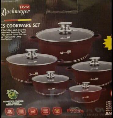 šerpe cena: Bachajmer set šerpi 10 pcs Dimenzije 20x9cm - 2.4l 24x11.5cm - 4.5l — 2