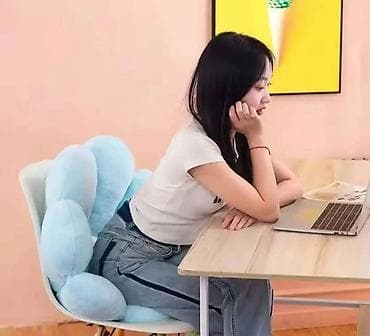 jastuci za ledja: Jastuk za stolicu u obliku cveta – mekani dekorativni i ergonomični — 2