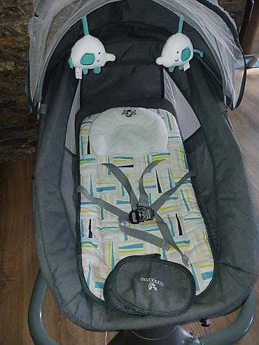 Autosedišta: Električna ljuljaška/ležaljka za bebe sa mrežom protiv insekata - — 3