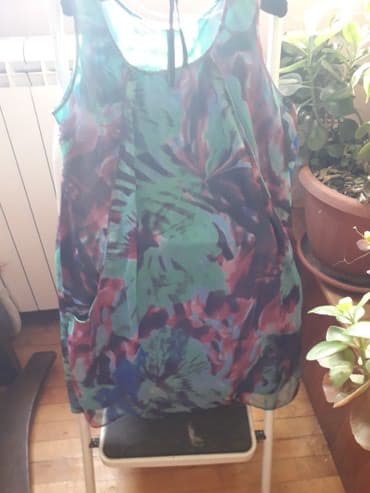 svilene spavacice sa ogrtacem: L (EU 40), color - Green, Without sleeves — 3