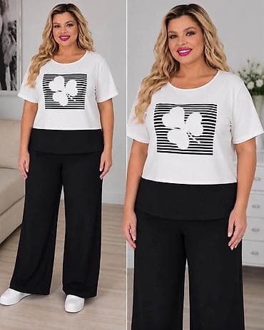 kargo pantalone h: 07. 💙 MODA ZA PUNIJE DAME 💙 Prelep komplet koji spaja udobnost i — 5
