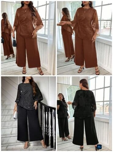 mona kompleti sa pantalonama: Kompleti Cena 3300din Vel 0XL,1XL,2XL,3XL,4XL Mere u slikama Poručuje — 5