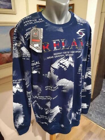 Donji delovi trenerke: Duks, 3XL (EU 58), 4XL (EU 60), bоја - Svetloplava — 3