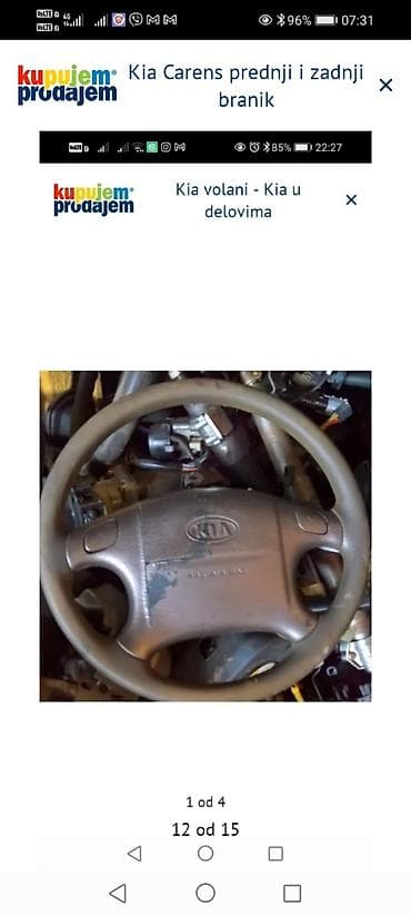 klima za auto na upaljac: Kia Carens – prednji i zadnji branik - Komplet branika za Kia Carens — 8