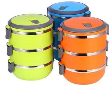 Kuhinjski setovi: Lunch box posude za hranu Posuda za hranu iz tri dela - Lunch Box - — 1