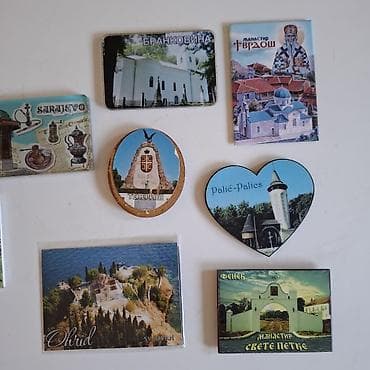 polovne garniture za terasu: Kolekcija suvenira – magneti za frižider sa motivima Balkana i Grčke — 2