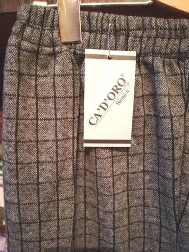 pocepane pantalone: 3XL (EU 46), Regular rise, Palazzo — 3