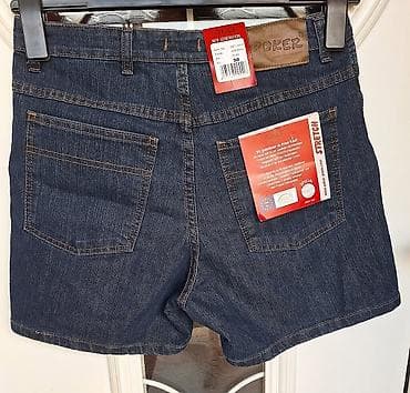 obuca perla: Ženski teksas šorts POKER – veličina 50, tamnoplavi denim sa — 3