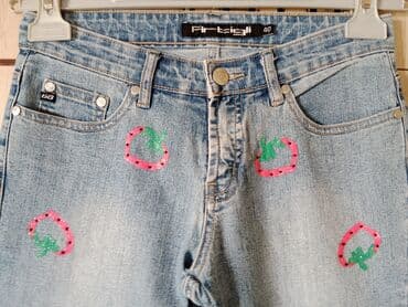 pantalone od vestacke koze: Farmerke Artikli italijanske jagodice Veličina 40 italijanski naš 36 — 3