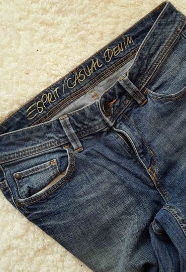 Women's Pants, Jeans, Shorts: Esprit Casual Denim farmerke – klasični tamno-plavi džins - Brend — 4