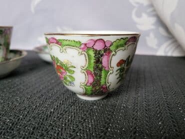 kuhinjski set: Fildzani Hong Kong rucno oslikani,porcelanski 1950g+. Fildzani bez — 4