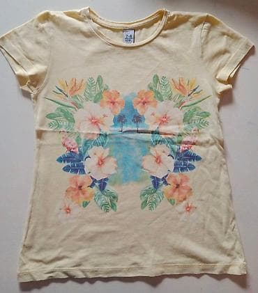 Zara Girls majica za devojčice Veličina 7-8 god 128 cm čist pamuk