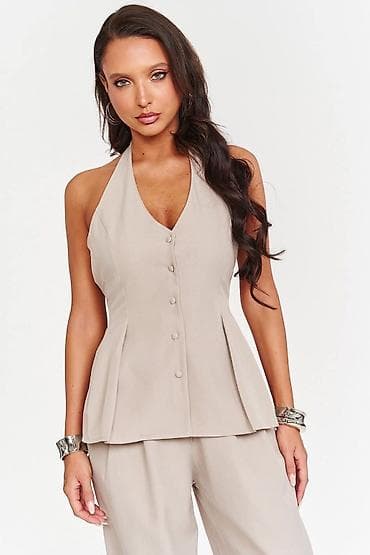 Damski komplet – prsluk/korzet top i široke pantalone Gs - Elegantni na lalafo.rs Damski komplet – prsluk/korzet top i široke pantalone Gs - Elegantni