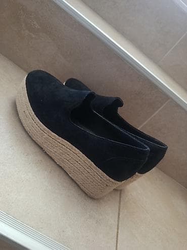 Personal Items: Ženske platforme/espadrile – crne - Model: slip-on ženske cipele na — 1
