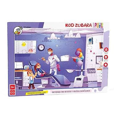 Vrabac slagalica „Kod zubara” – dečije puzzle od 30 delova Šifra