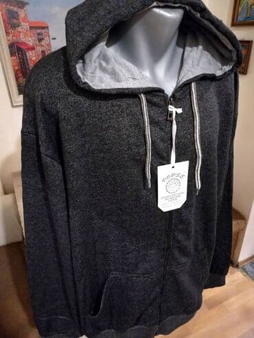 Jackets: Novi muski duks sa kapuljacom Vopse u velikom broju Crni 4XL. Turski — 3