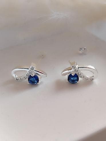 helanke sa stopom: Minđuše zig 925 - Materijal: srebro 925 (žig 925) - Dizajn: elegantna — 1