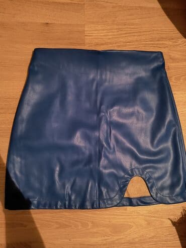 bež čizme od brušene kože: M (EU 38), Mini, color - Blue — 1