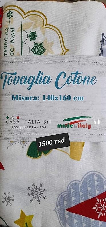 Italijanski novogodišnji stolnjaci 🌲🎅❄️ Materijal: 70% pamuk, 30%