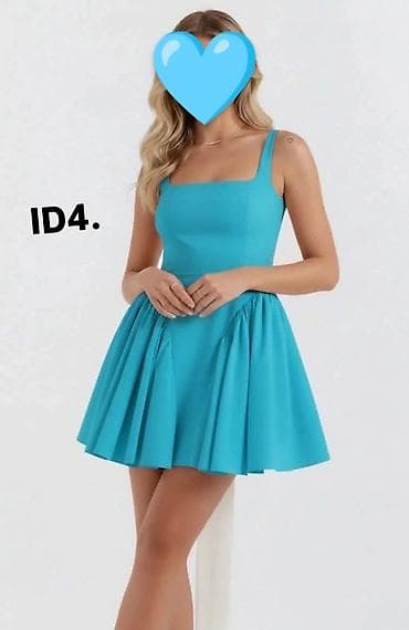 tirolke haljine: Kratka koktel haljina ID4 - Model: mini dužina, široka plisirana — 1