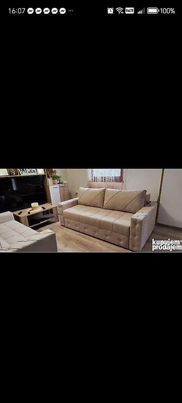 mehanizam za kauč na razvlačenje: Trosed/ugaona garnitura na razvlačenje – višefunkcionalni model Izrada — 3