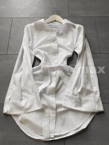 zara svilene kosulje: 🤍New,,Zara Shirt/Dress’’🤍Velicine:S M L XL Boje:Bela Crna i Bež — 1