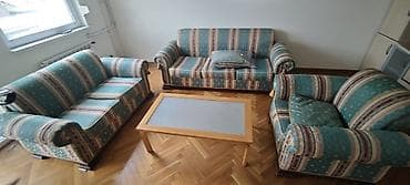 dvosedi za decu: Trosed, dvosed i fotelja sa klub-stolićem – set za dnevni boravak - — 1