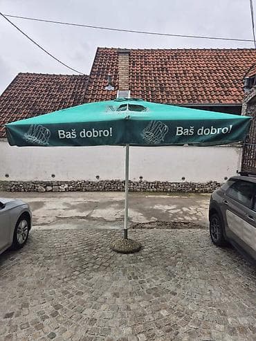 Garden tools and equipment: Veliki ugostiteljski baštenski suncobran - Dimenzije: 5 m (kvadratni — 1