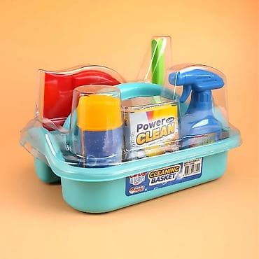Kids' Kitchens: Korpa i pribor za čišćenje – dečiji set za igru i učenje Neka vaš — 3