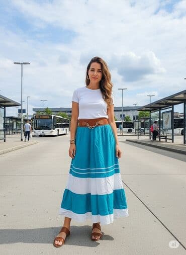 leprsave suknje: XL, Midi, bоја - Šareno — 1