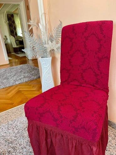 trpezarijske stolice kupujem: PREKRIVAČI ZA STOLICE-6 komada cena 3400 dinara. Odgovara za bilo koje — 5