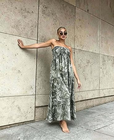 air max 180: Duga haljina top sa cvetnim printom . - Stil boho/romantični,duga maxi — 1