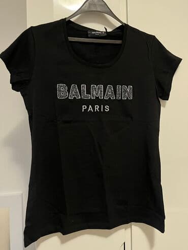 kvalitetna zenska obuca: Balmain, XL (EU 42), Pamuk, bоја - Crna — 3