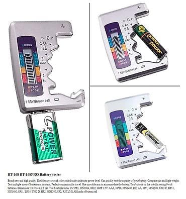 Ostala elektronika: Nov tester za baterije. Pogodan za ugljenične, cink, alkalne i punjive — 5