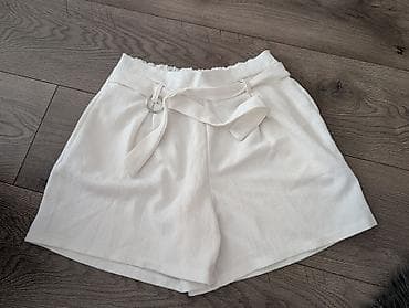 Beli ΕΎenski Ε‘orts sa visokim strukom i pojasom na vezivanje. - na lalafo.rs Beli ΕΎenski Ε‘orts sa visokim strukom i pojasom na vezivanje. -